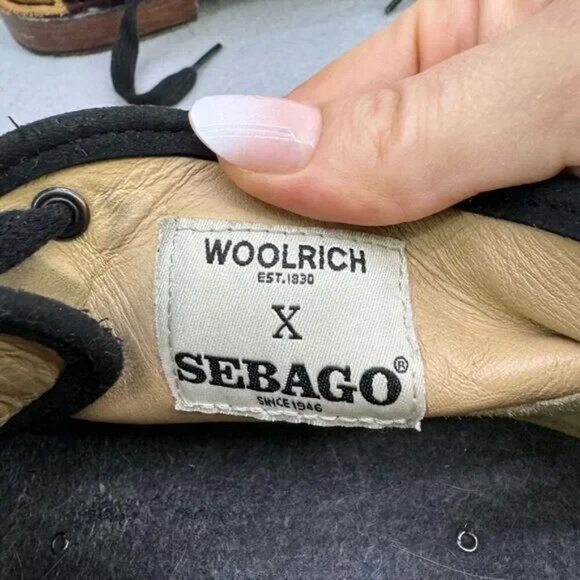Woolrich x Sebago Mens Red Black Suede Halyard Chukka Boots Size 9.5M main image 5